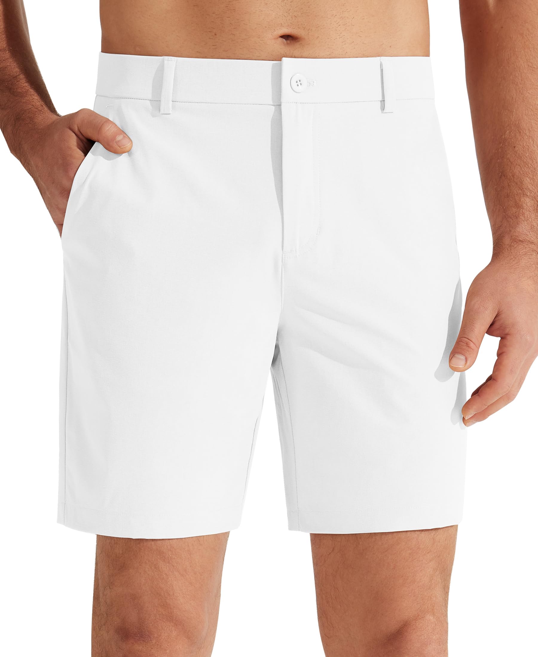 Libin Mens Golf Shorts 7"/9" Work Dress Shorts Casual Flat Front Hybrid Short Lightweight Quick Dry Water Resistant
