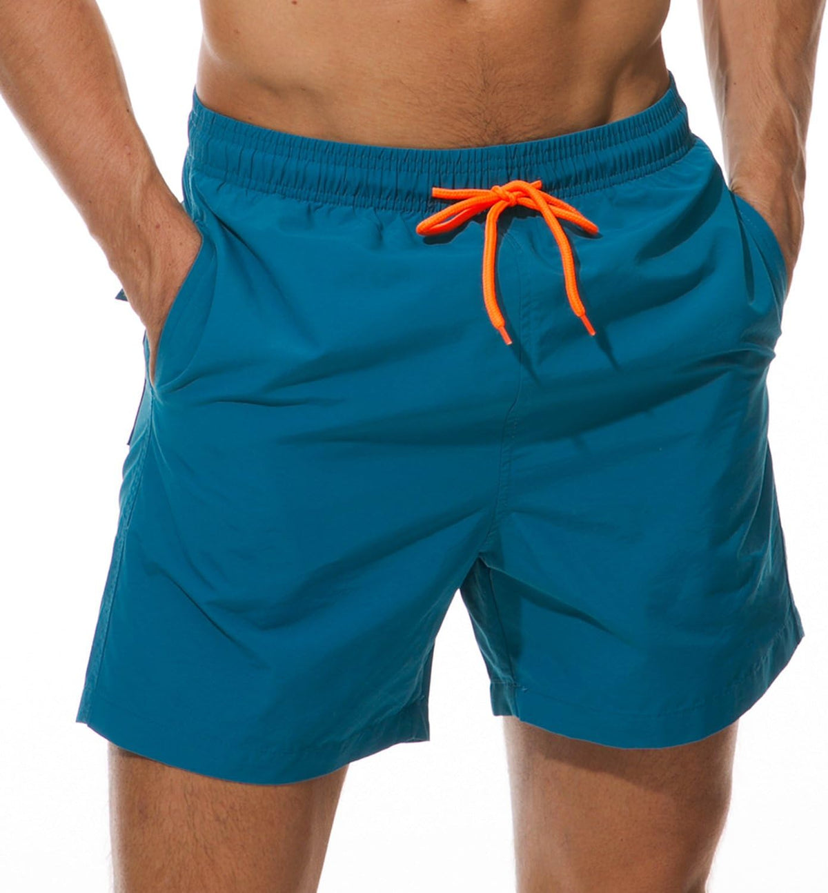 SILKWORLD Men's Swim Trunks Quick Dry Beach Shorts with Pockets | mesh lining, dry fast, adjustable waist, side pockets, comfort,well made,swimming,beach shorts, water sports,vacation trips