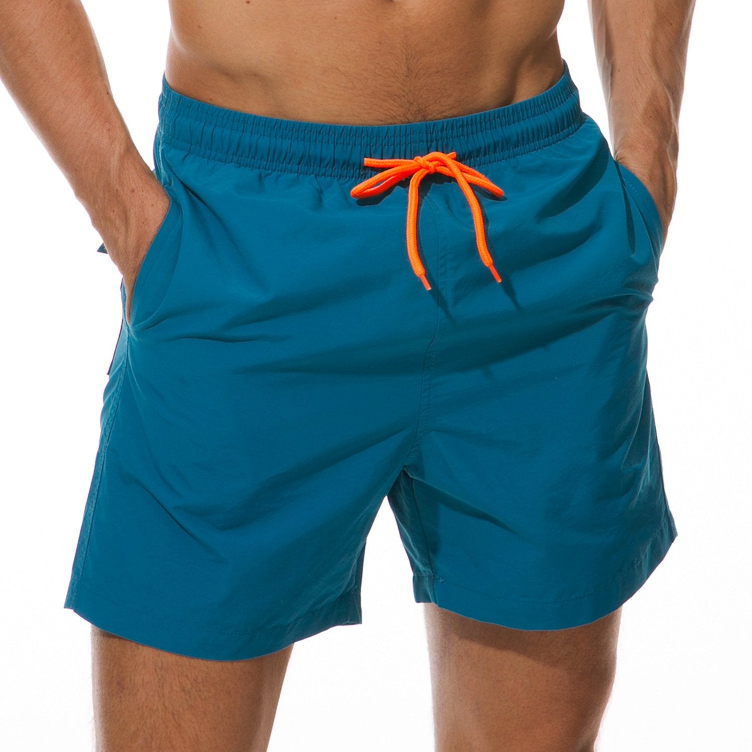 SILKWORLD Men's Swim Trunks Quick Dry Beach Shorts with Pockets | mesh lining, dry fast, adjustable waist, side pockets, comfort,well made,swimming,beach shorts, water sports,vacation trips