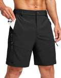 Pudolla Men's Hiking Cargo Shorts 9"/7"/11" Lightweight Outdoor Shorts for Men Trip Golf Camping Casual with 5 Zipper Pockets
