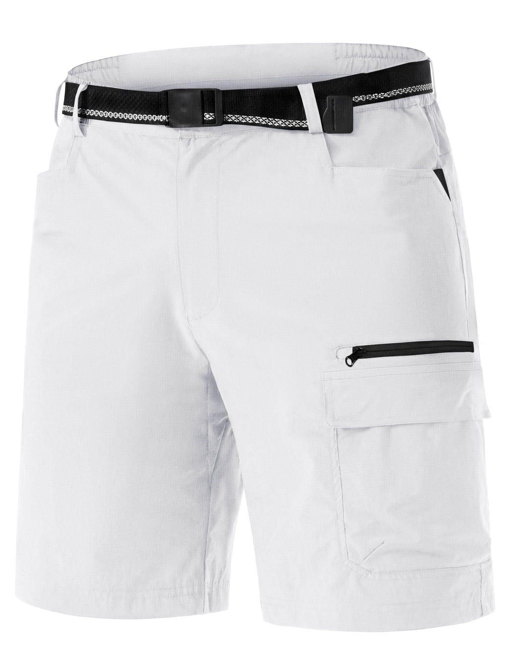 TACVASEN Men's Summer Outdoor Shorts Quick Dry Water Resistant Cargo Casual Golf Work Hiking Shorts (NO Belt)