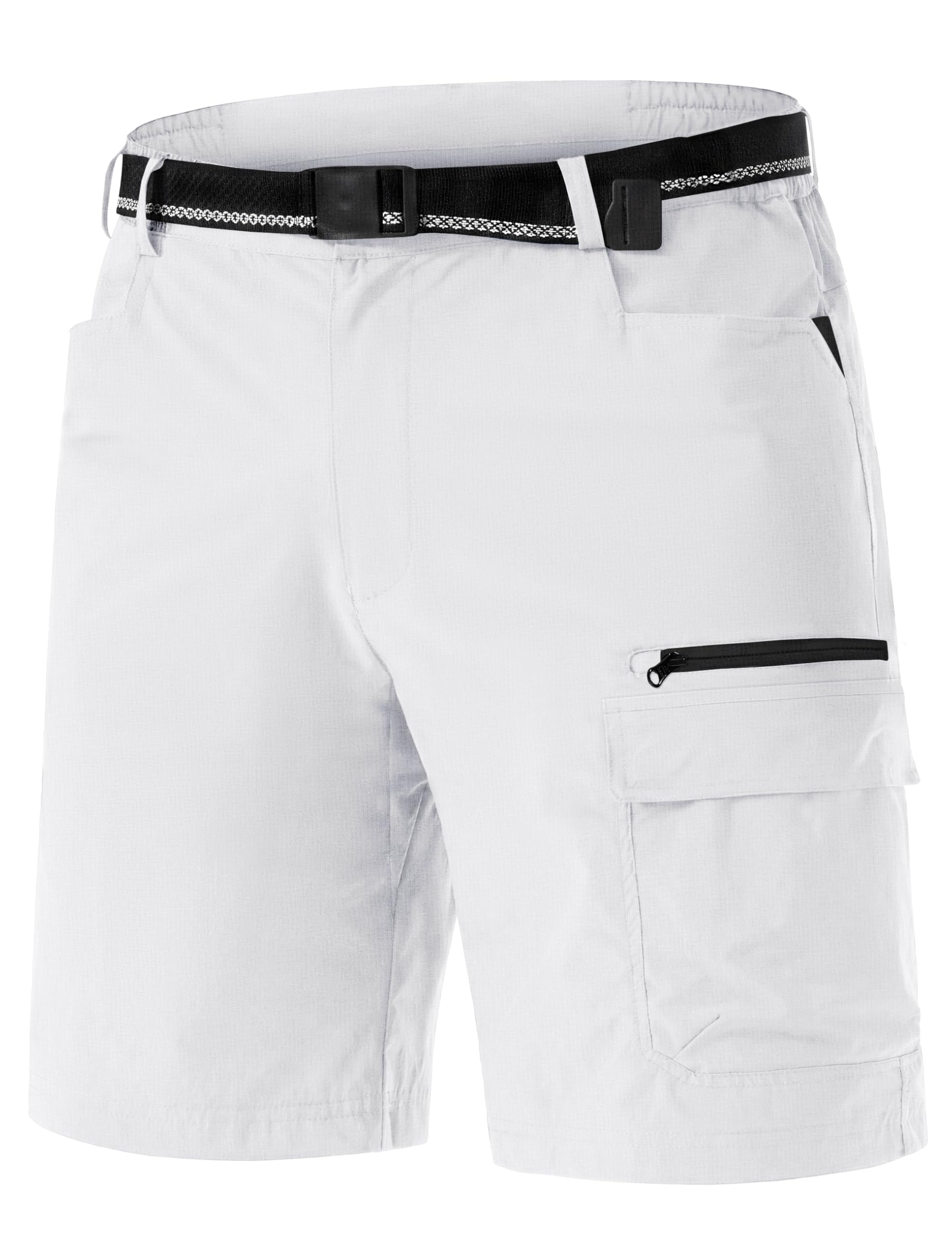TACVASEN Men's Summer Outdoor Shorts Quick Dry Water Resistant Cargo Casual Golf Work Hiking Shorts (NO Belt)
