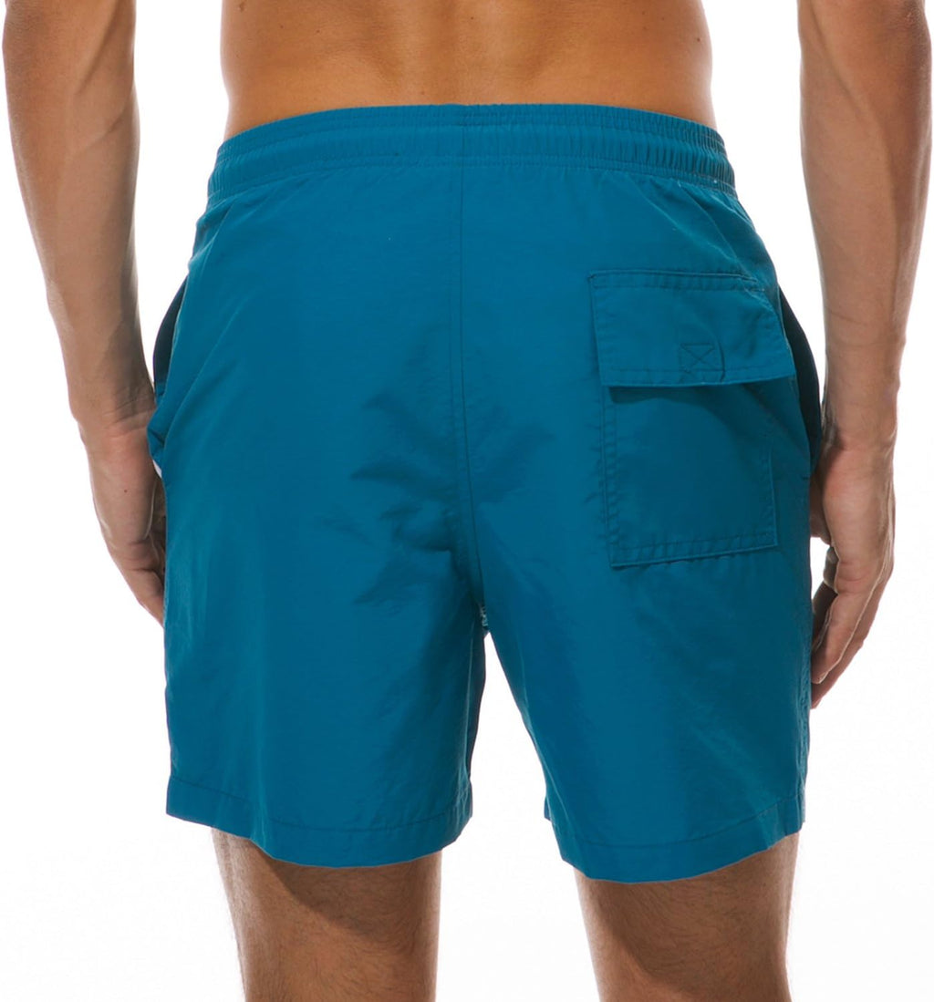 SILKWORLD Men's Swim Trunks Quick Dry Beach Shorts with Pockets | mesh lining, dry fast, adjustable waist, side pockets, comfort,well made,swimming,beach shorts, water sports,vacation trips