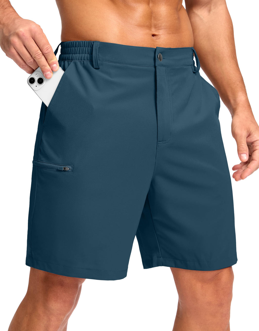 G Gradual Men's Casual Shorts 7"/ 9"/ 5" Lightweight 4 Pockets Stretch Quick-Dry Summer Shorts for Golf Work Hiking Trips