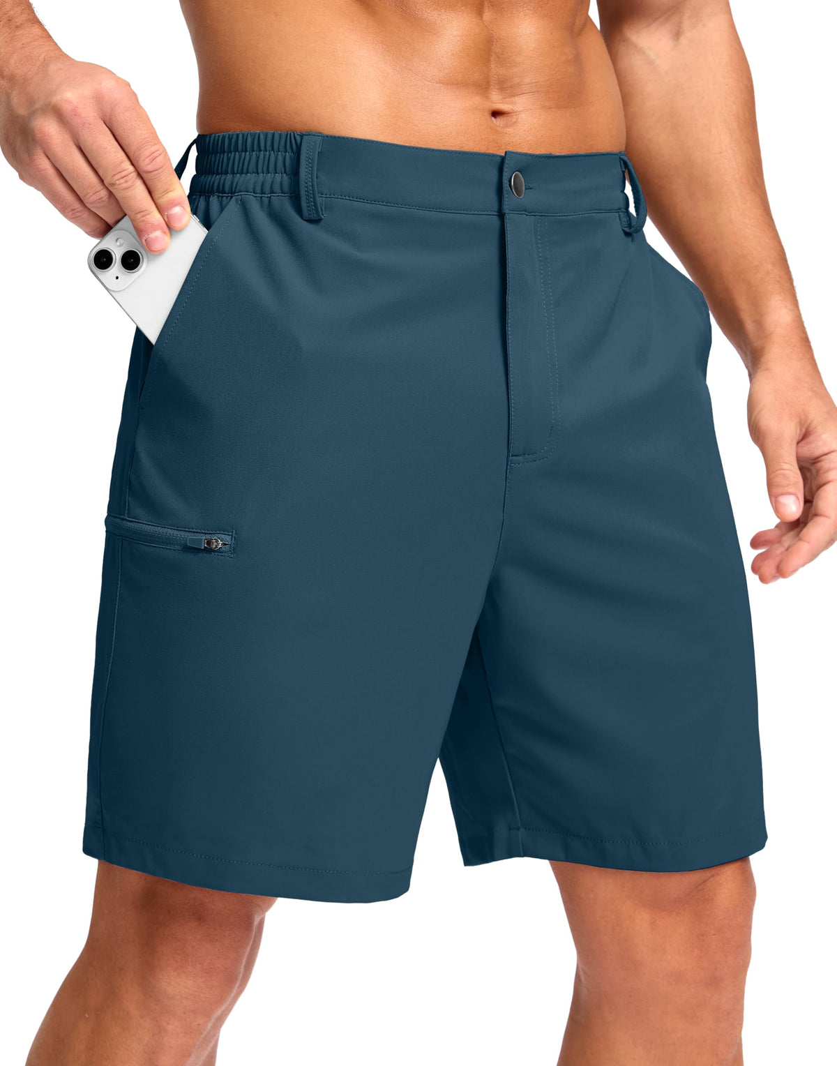 G Gradual Men's Casual Shorts 7"/ 9"/ 5" Lightweight 4 Pockets Stretch Quick-Dry Summer Shorts for Golf Work Hiking Trips