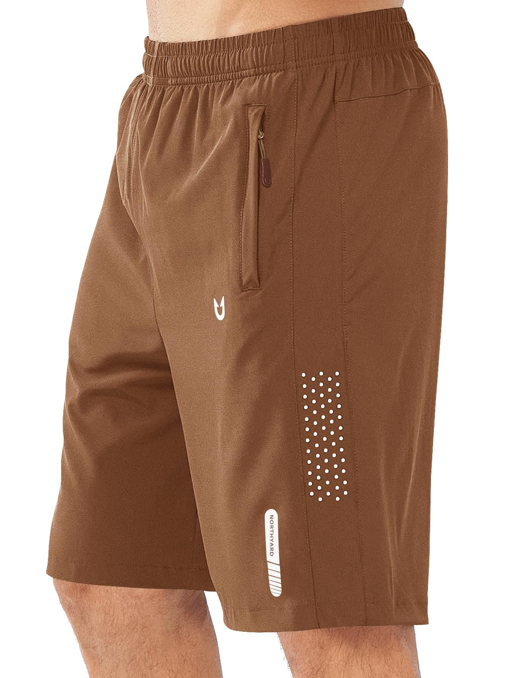 NORTHYARD Men's Athletic Running Shorts Gym Workout 7"/9"/5" Quick Dry Lightweight Sports Basketball Tennis 3 Zipper Pockets
