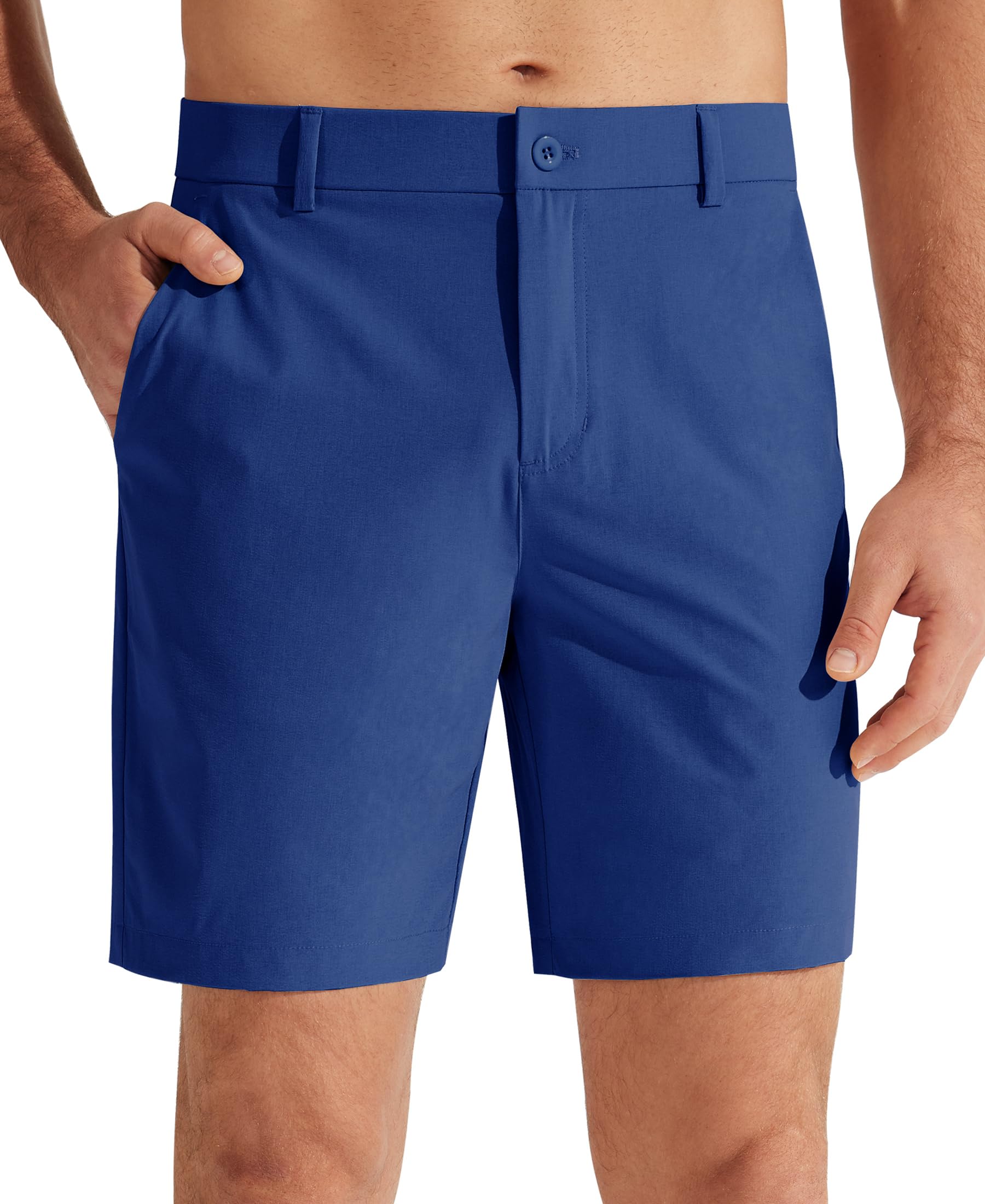 Libin Mens Golf Shorts 7"/9" Work Dress Shorts Casual Flat Front Hybrid Short Lightweight Quick Dry Water Resistant