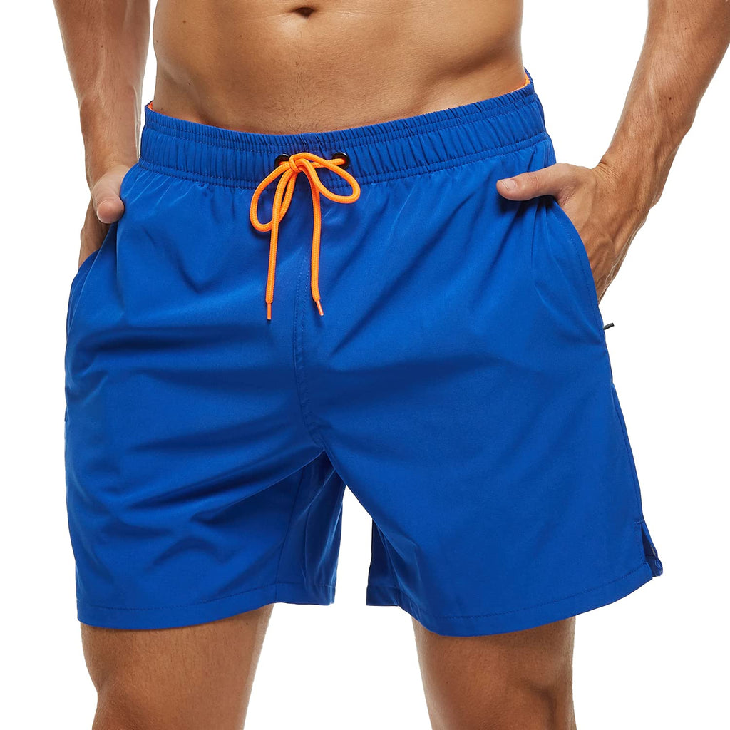 SILKWORLD Men's Swim Trunks Quick Dry Beach Shorts with Pockets | mesh lining, dry fast, adjustable waist, side pockets, comfort,well made,swimming,beach shorts, water sports,vacation trips