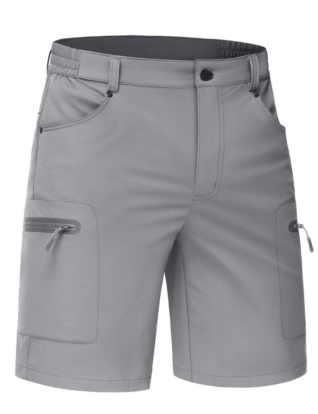TACVASEN Men's Hiking Cargo Shorts 10" Quick Dry Lightweight Casual Summer Work Golf Shorts with 5 Pockets