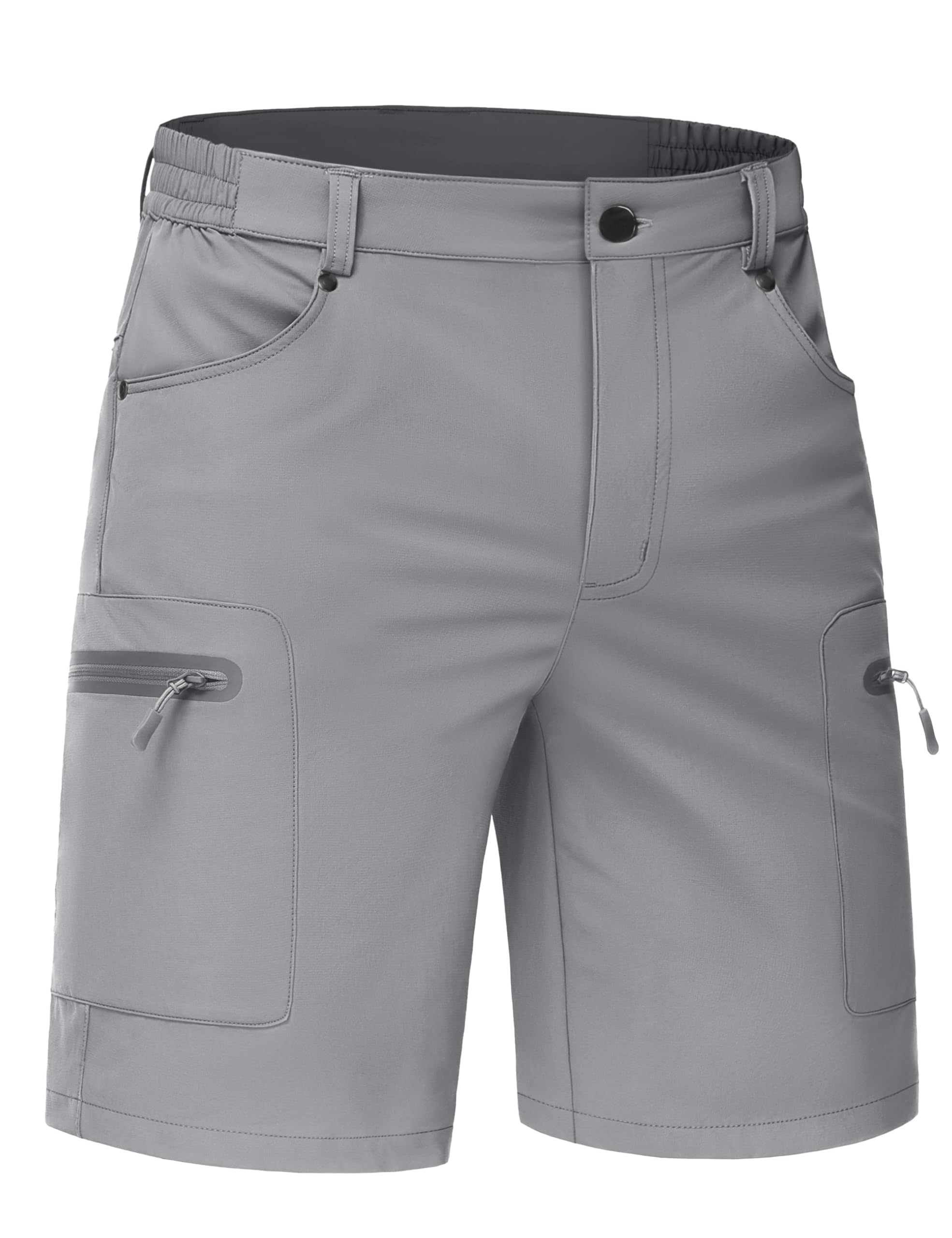 TACVASEN Men's Hiking Cargo Shorts 10" Quick Dry Lightweight Casual Summer Work Golf Shorts with 5 Pockets