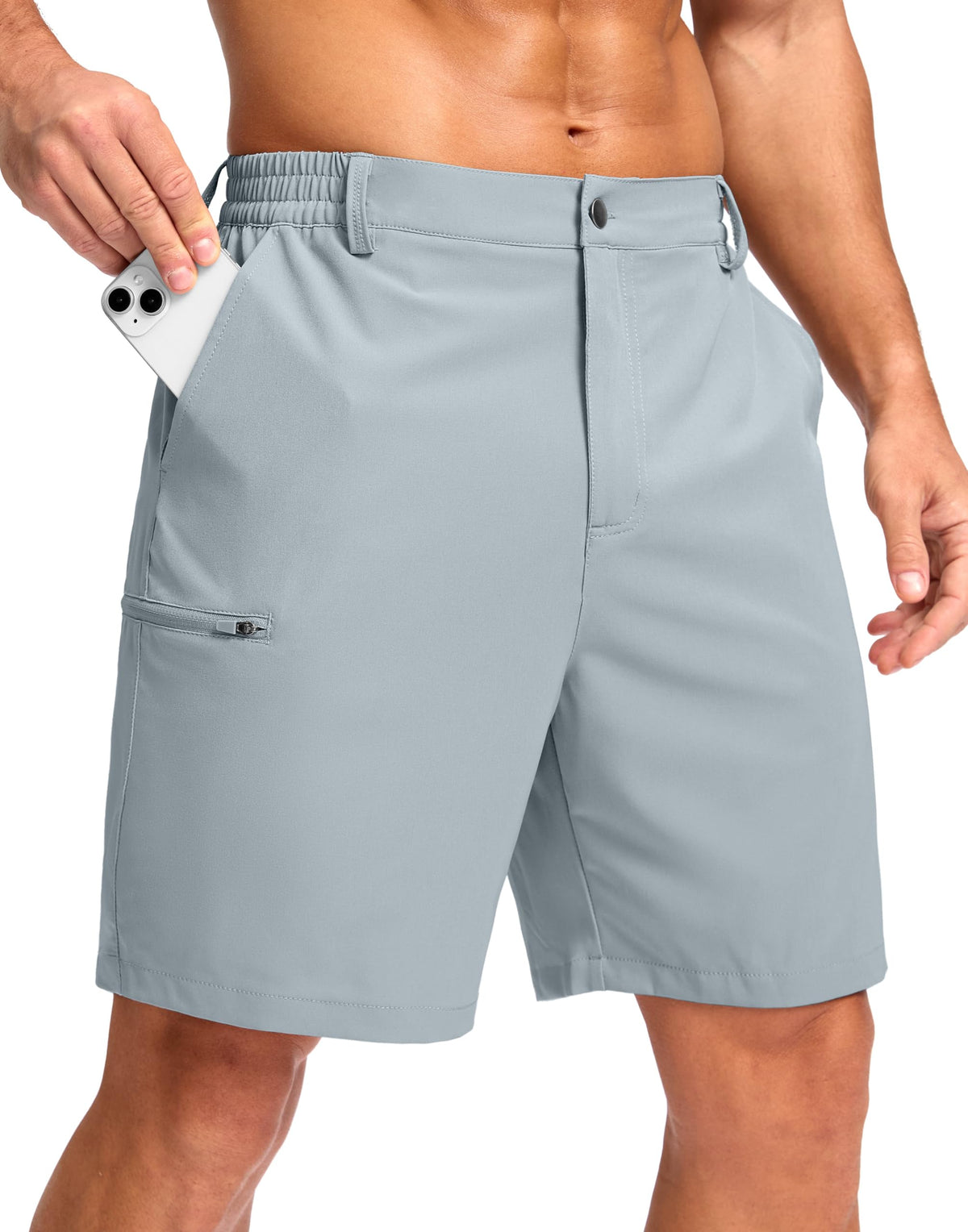G Gradual Men's Casual Shorts 7"/ 9"/ 5" Lightweight 4 Pockets Stretch Quick-Dry Summer Shorts for Golf Work Hiking Trips