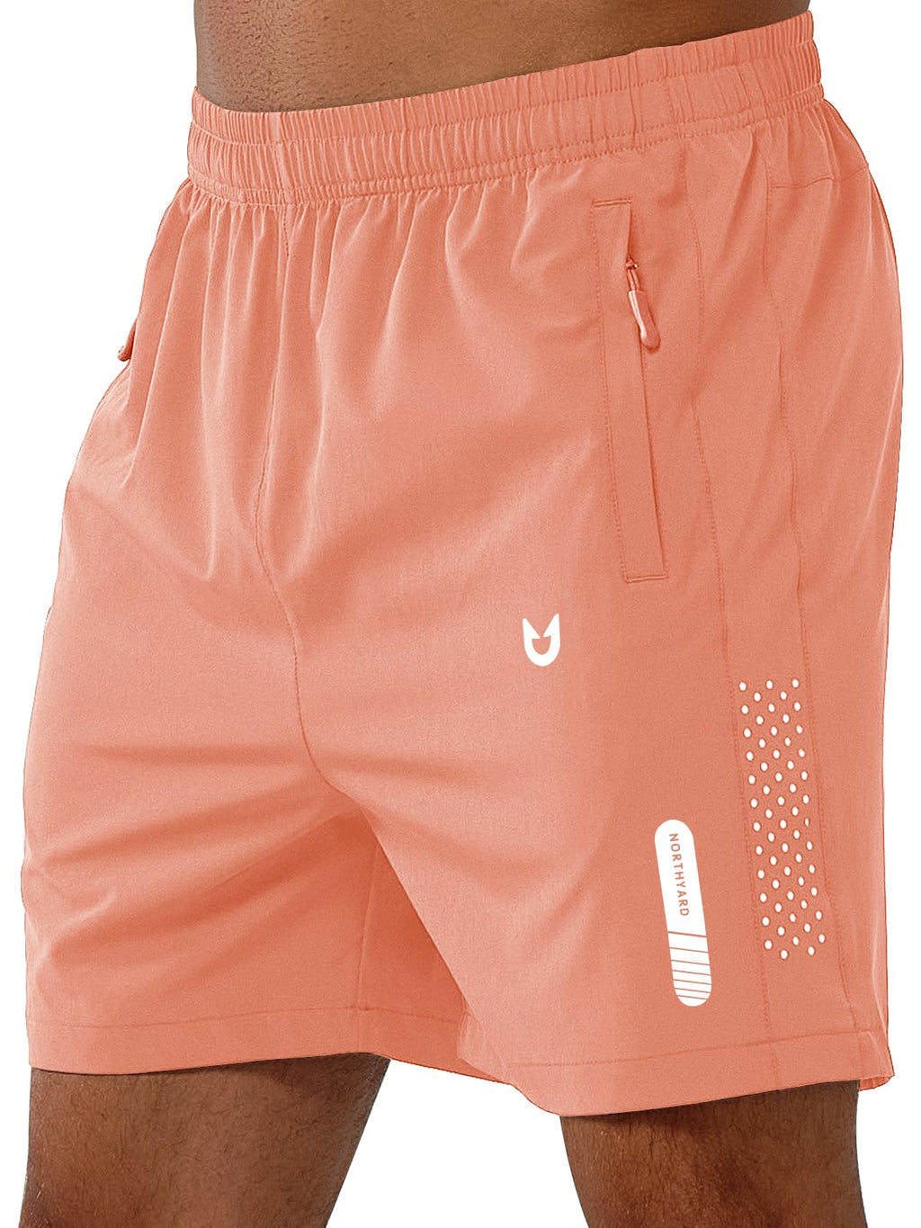 NORTHYARD Men's Athletic Running Shorts Gym Workout 7"/9"/5" Quick Dry Lightweight Sports Basketball Tennis 3 Zipper Pockets