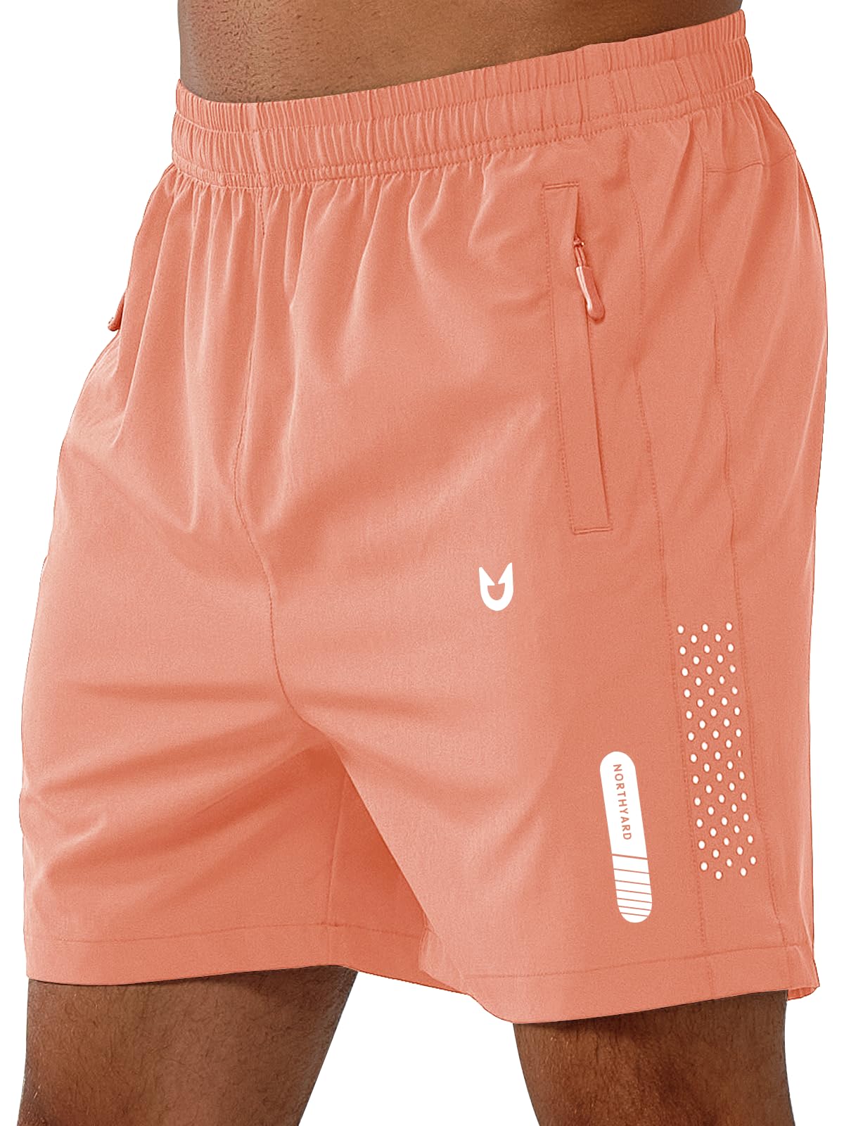 NORTHYARD Men's Athletic Running Shorts Gym Workout 7"/9"/5" Quick Dry Lightweight Sports Basketball Tennis 3 Zipper Pockets