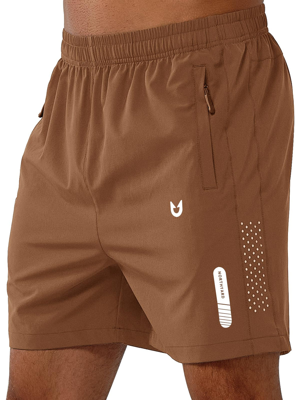 NORTHYARD Men's Athletic Running Shorts Gym Workout 7"/9"/5" Quick Dry Lightweight Sports Basketball Tennis 3 Zipper Pockets