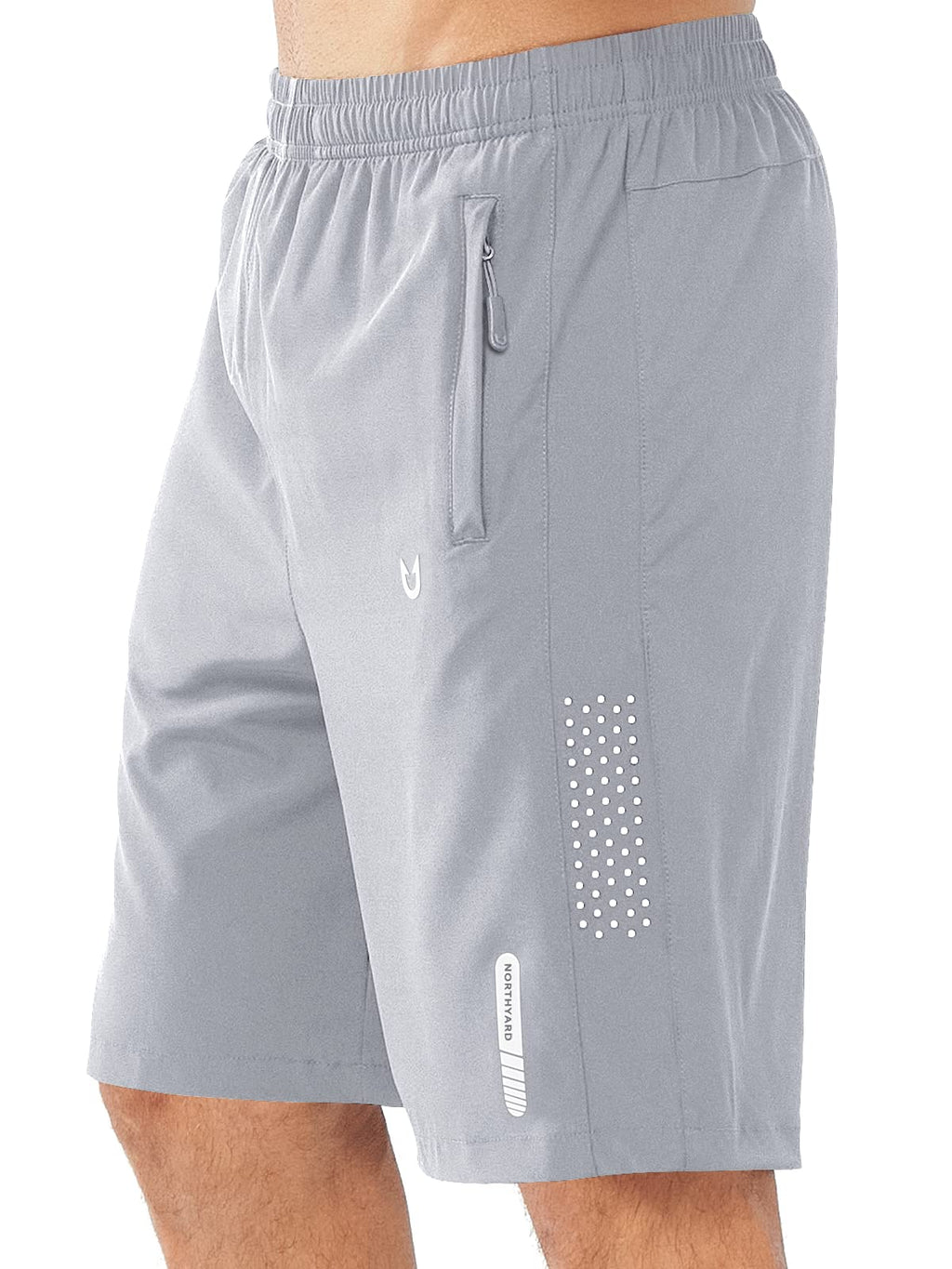 NORTHYARD Men's Athletic Running Shorts Gym Workout 7"/9"/5" Quick Dry Lightweight Sports Basketball Tennis 3 Zipper Pockets