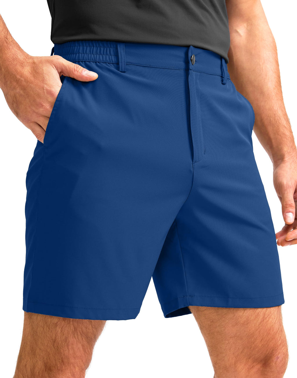 G Gradual Men's Casual Shorts 7" Lightweight Golf Shorts for Men Stretch with 3 Pockets Quick Dry Breathable Work Shorts