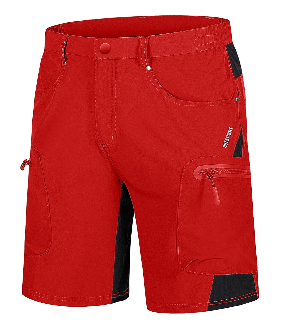 TACVASEN Men's Hiking Cargo Shorts 10" with Zipper Pockets Quick Dry Casual Stretch Golf Work Short Outdoor Summer