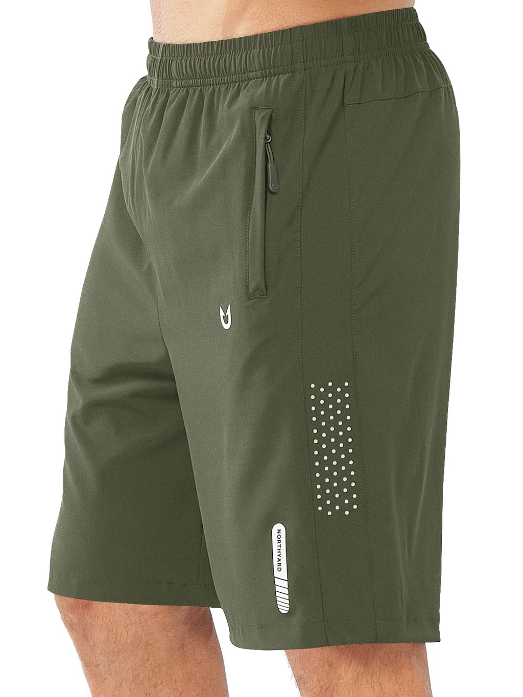 NORTHYARD Men's Athletic Running Shorts Gym Workout 7"/9"/5" Quick Dry Lightweight Sports Basketball Tennis 3 Zipper Pockets