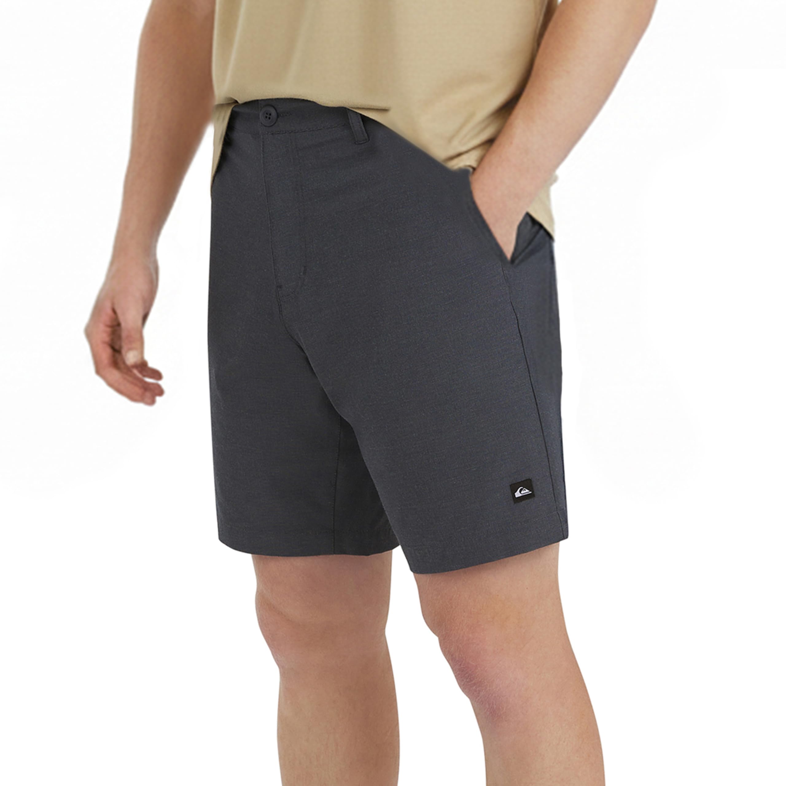 Quiksilver Men's Regular Fit Fixed Waist Water Friendly Active Hybrid Shorts