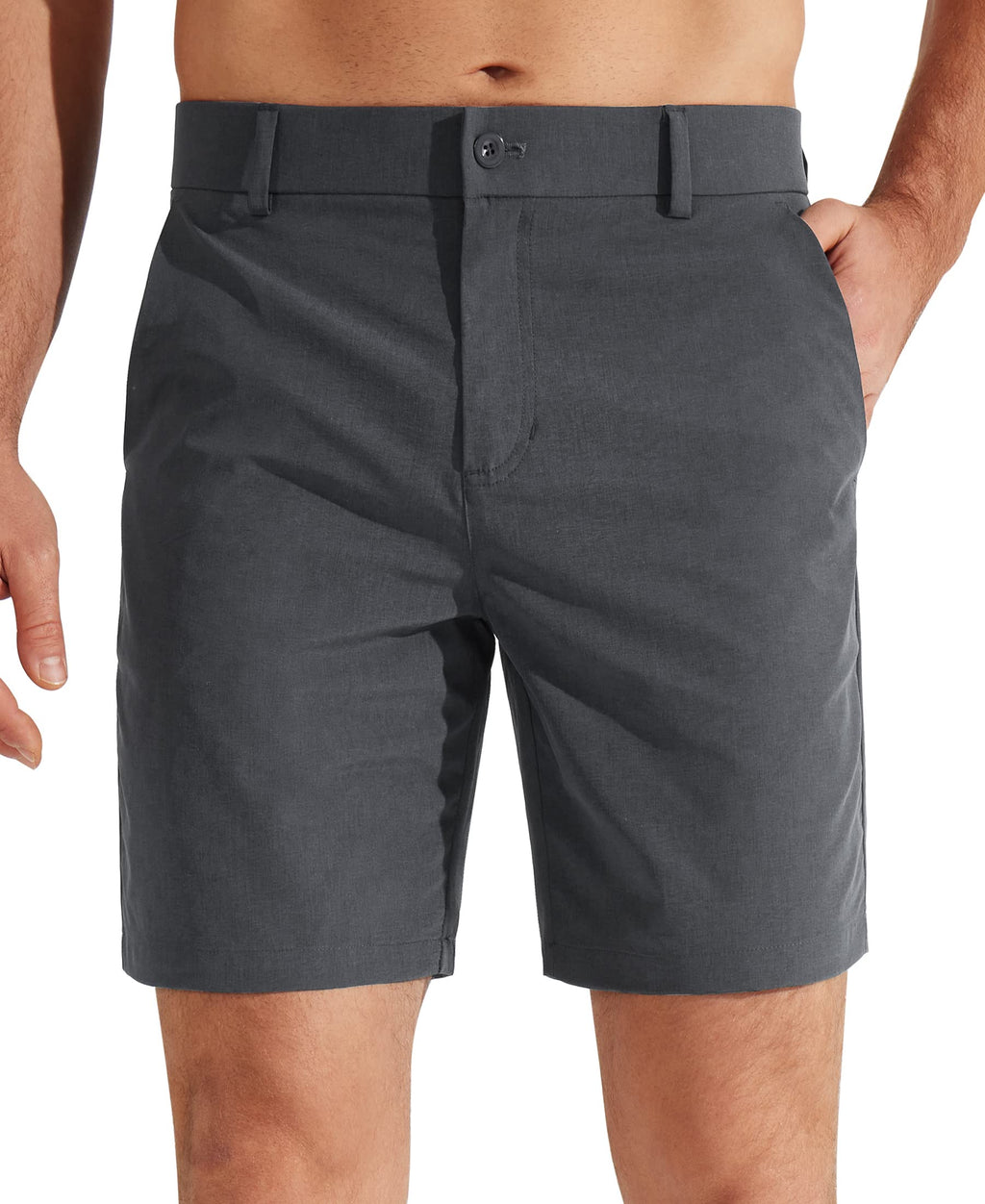 Libin Mens Golf Shorts 7"/9" Work Dress Shorts Casual Flat Front Hybrid Short Lightweight Quick Dry Water Resistant