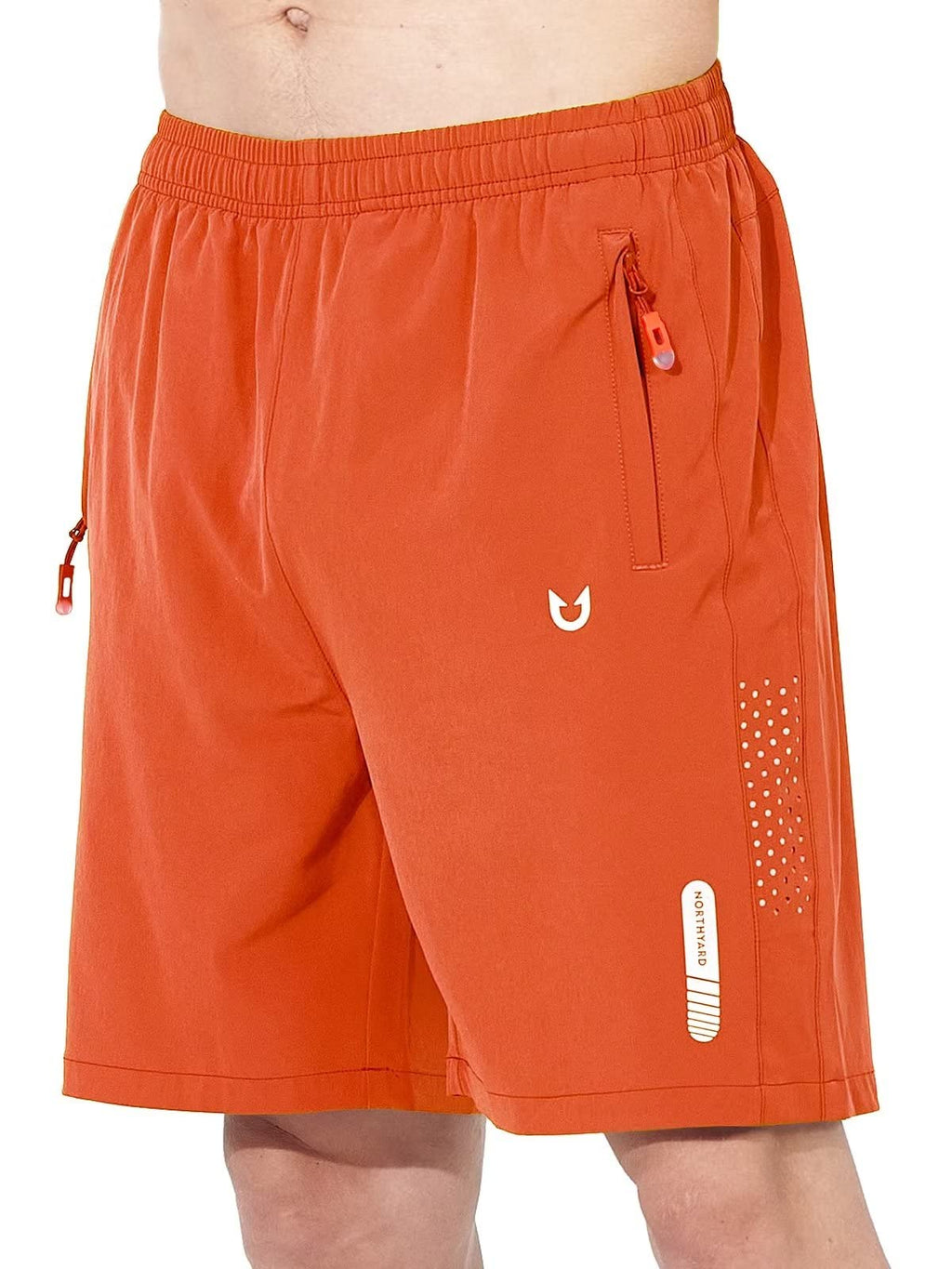 NORTHYARD Men's Athletic Running Shorts Gym Workout 7"/9"/5" Quick Dry Lightweight Sports Basketball Tennis 3 Zipper Pockets