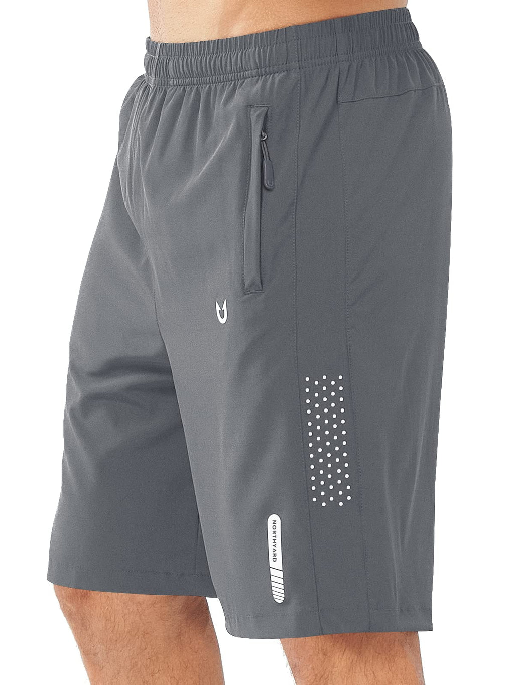 NORTHYARD Men's Athletic Running Shorts Gym Workout 7"/9"/5" Quick Dry Lightweight Sports Basketball Tennis 3 Zipper Pockets