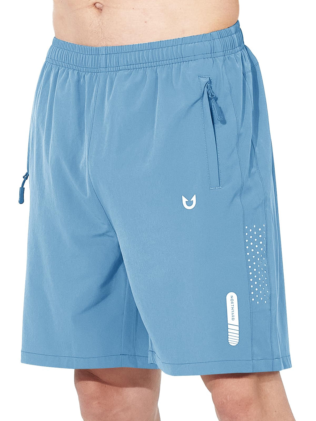 NORTHYARD Men's Athletic Running Shorts Gym Workout 7"/9"/5" Quick Dry Lightweight Sports Basketball Tennis 3 Zipper Pockets
