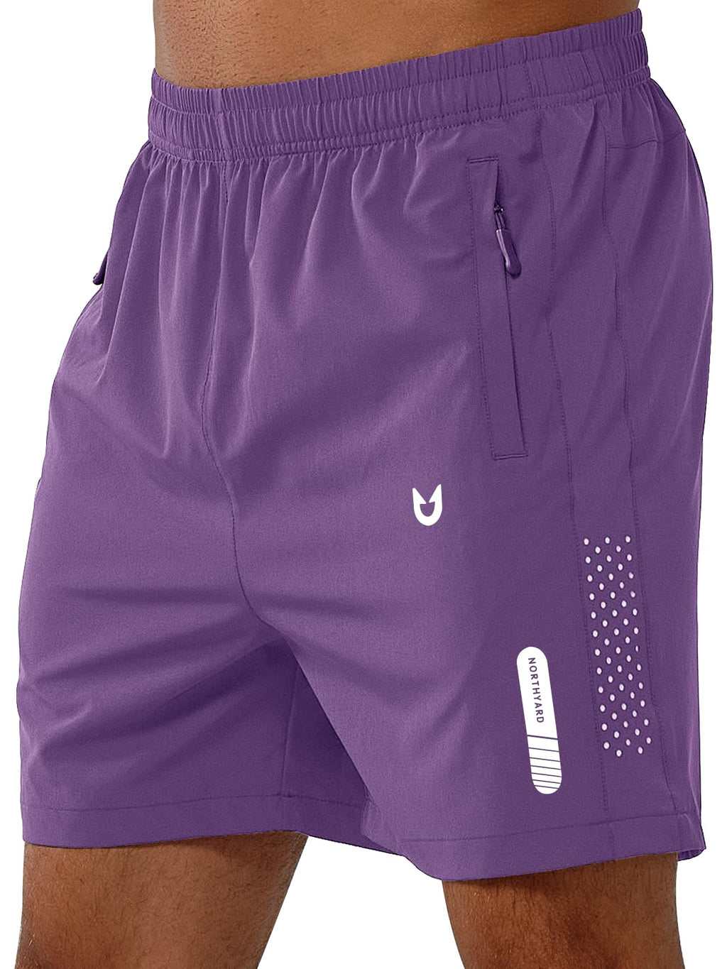 NORTHYARD Men's Athletic Running Shorts Gym Workout 7"/9"/5" Quick Dry Lightweight Sports Basketball Tennis 3 Zipper Pockets