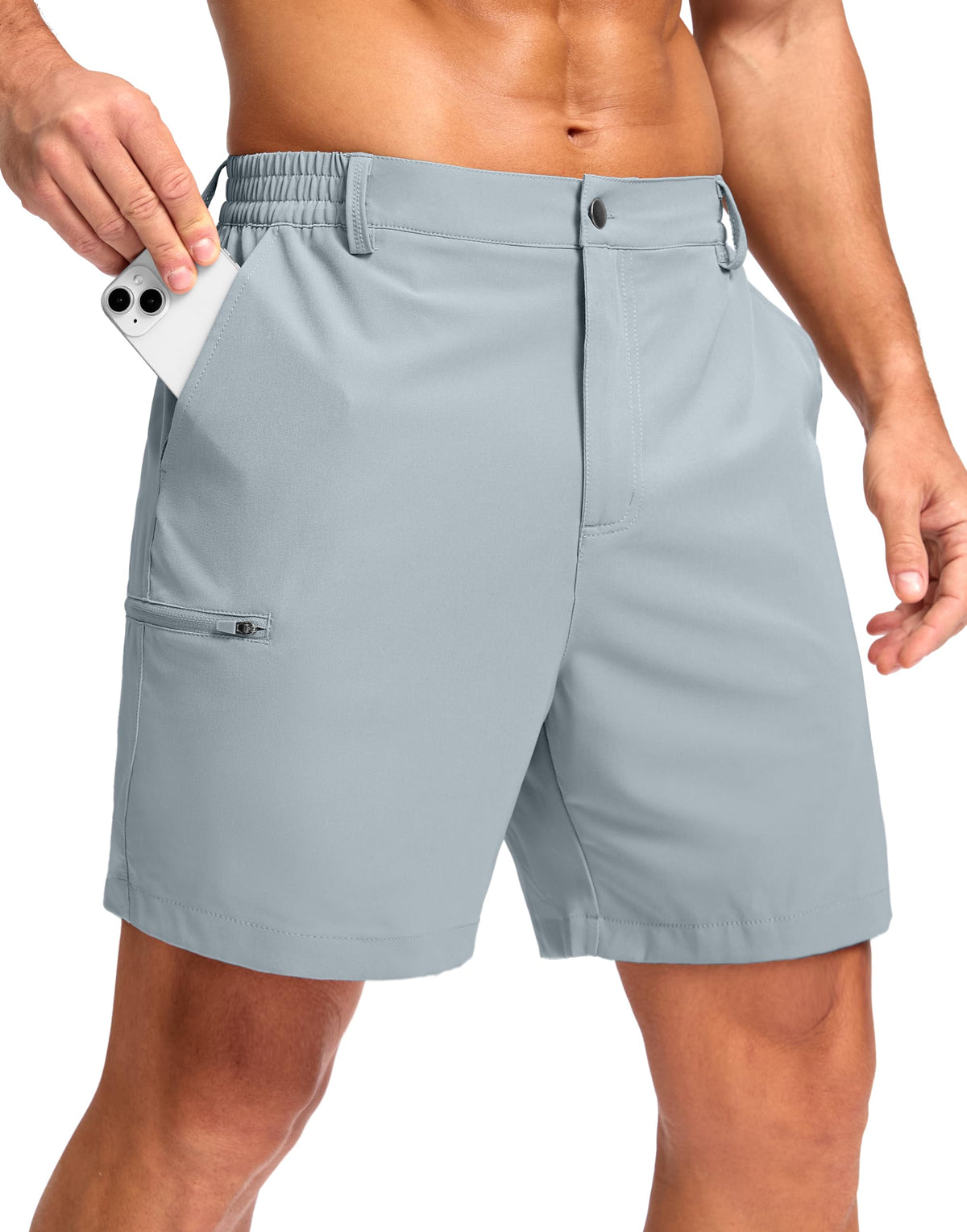 G Gradual Men's Casual Shorts 7"/ 9"/ 5" Lightweight 4 Pockets Stretch Quick-Dry Summer Shorts for Golf Work Hiking Trips