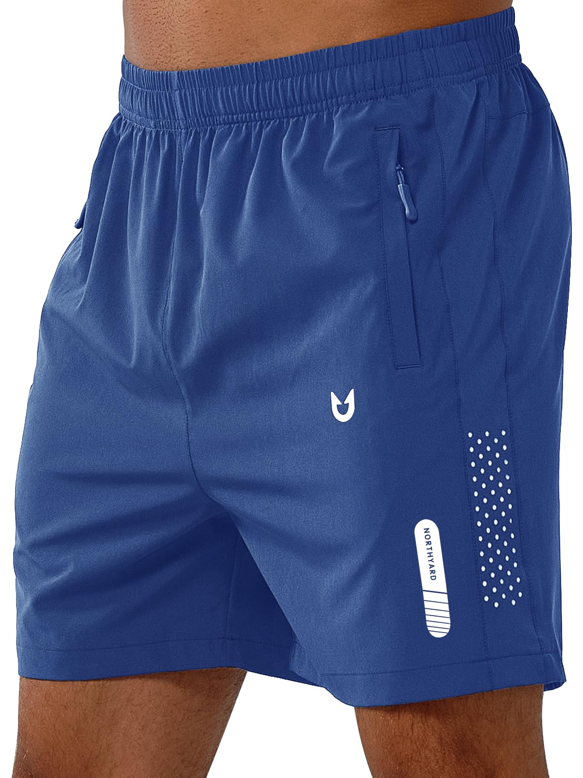NORTHYARD Men's Athletic Running Shorts Gym Workout 7"/9"/5" Quick Dry Lightweight Sports Basketball Tennis 3 Zipper Pockets