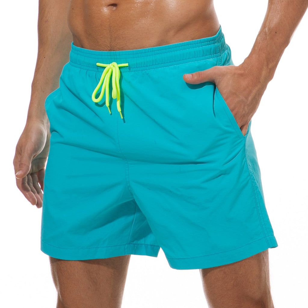 SILKWORLD Men's Swim Trunks Quick Dry Beach Shorts with Pockets | mesh lining, dry fast, adjustable waist, side pockets, comfort,well made,swimming,beach shorts, water sports,vacation trips