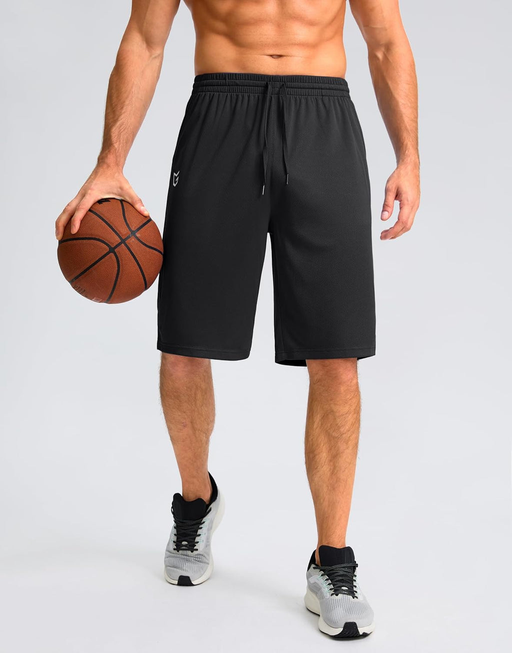 G Gradual Men's Athletic Shorts with Pockets 9" / 11" Long Basketball Shorts Lightweight Quick Dry Gym Workout Shorts for Men
