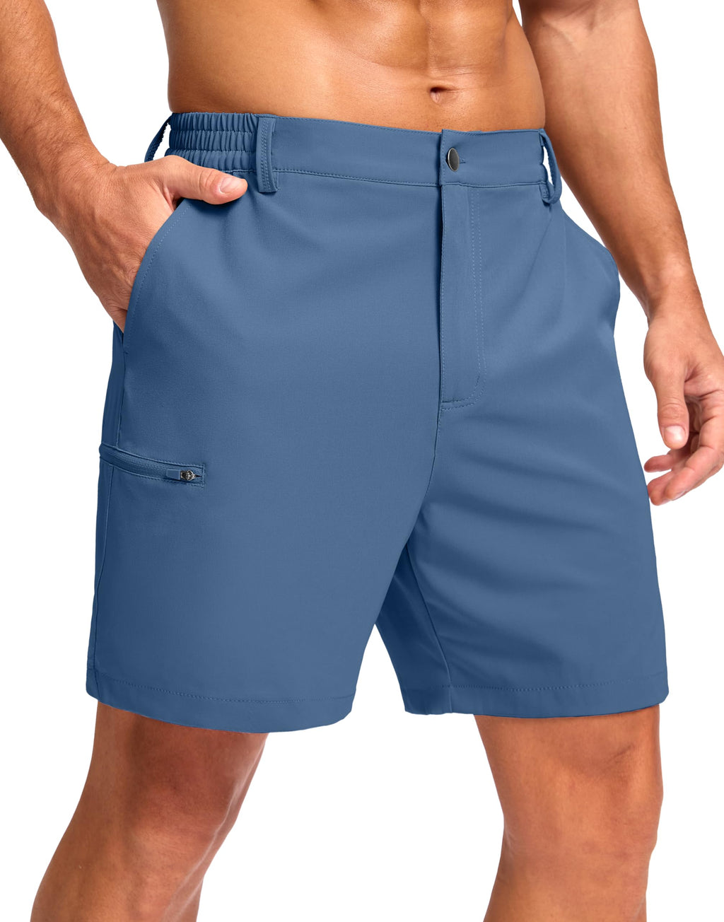 G Gradual Men's Casual Shorts 7"/ 9"/ 5" Lightweight 4 Pockets Stretch Quick-Dry Summer Shorts for Golf Work Hiking Trips