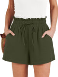 ANRABESS Shorts for Women Summer Casual High Waisted Wide Leg Drawstring Lounge Shorts Comfy 2026 Beach Vacation Clothes