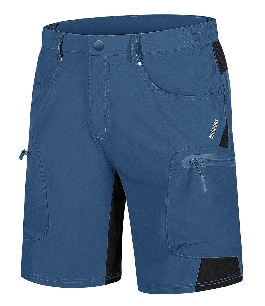 TACVASEN Men's Hiking Cargo Shorts 10" with Zipper Pockets Quick Dry Casual Stretch Golf Work Short Outdoor Summer