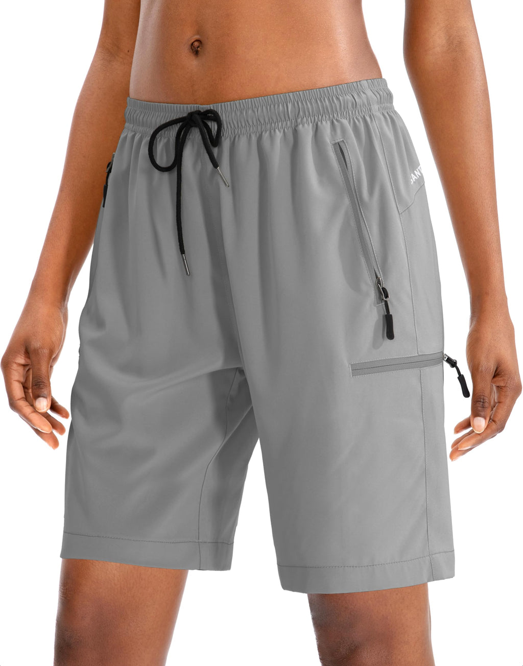 SANTINY Women's 5''/ 7''/9'' Hiking Cargo Shorts Quick Dry Lightweight Summer Shorts for Women Athletic Golf Zipper Pockets