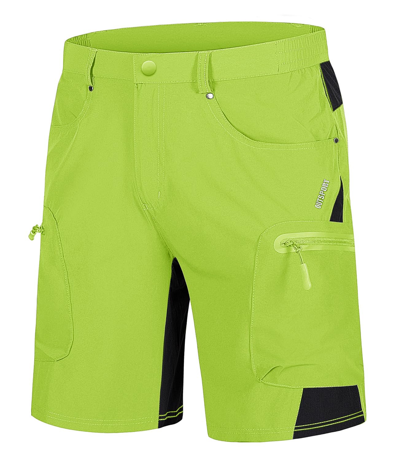 TACVASEN Men's Hiking Cargo Shorts 10" with Zipper Pockets Quick Dry Casual Stretch Golf Work Short Outdoor Summer