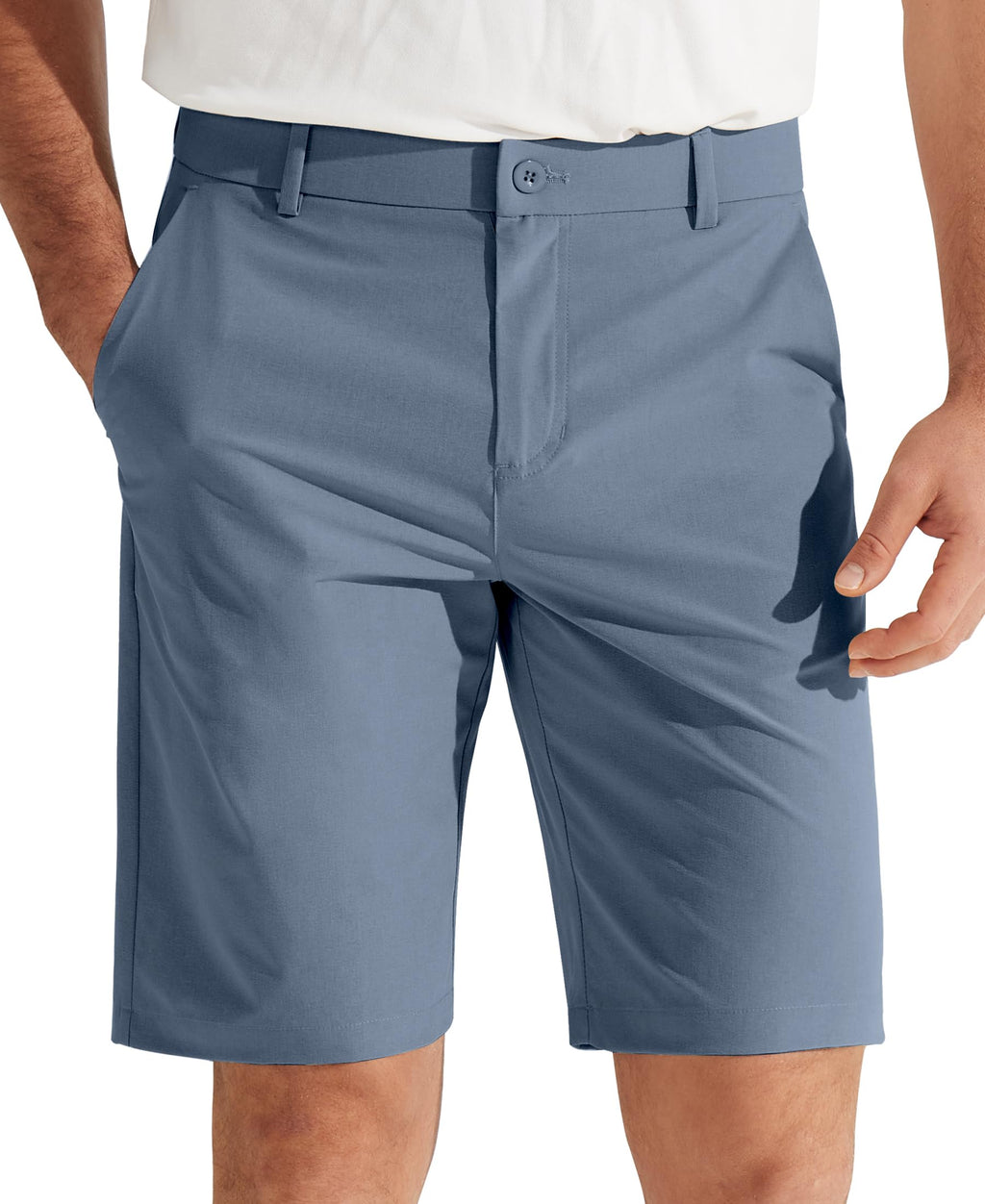 Libin Mens Golf Shorts 7"/9" Work Dress Shorts Casual Flat Front Hybrid Short Lightweight Quick Dry Water Resistant