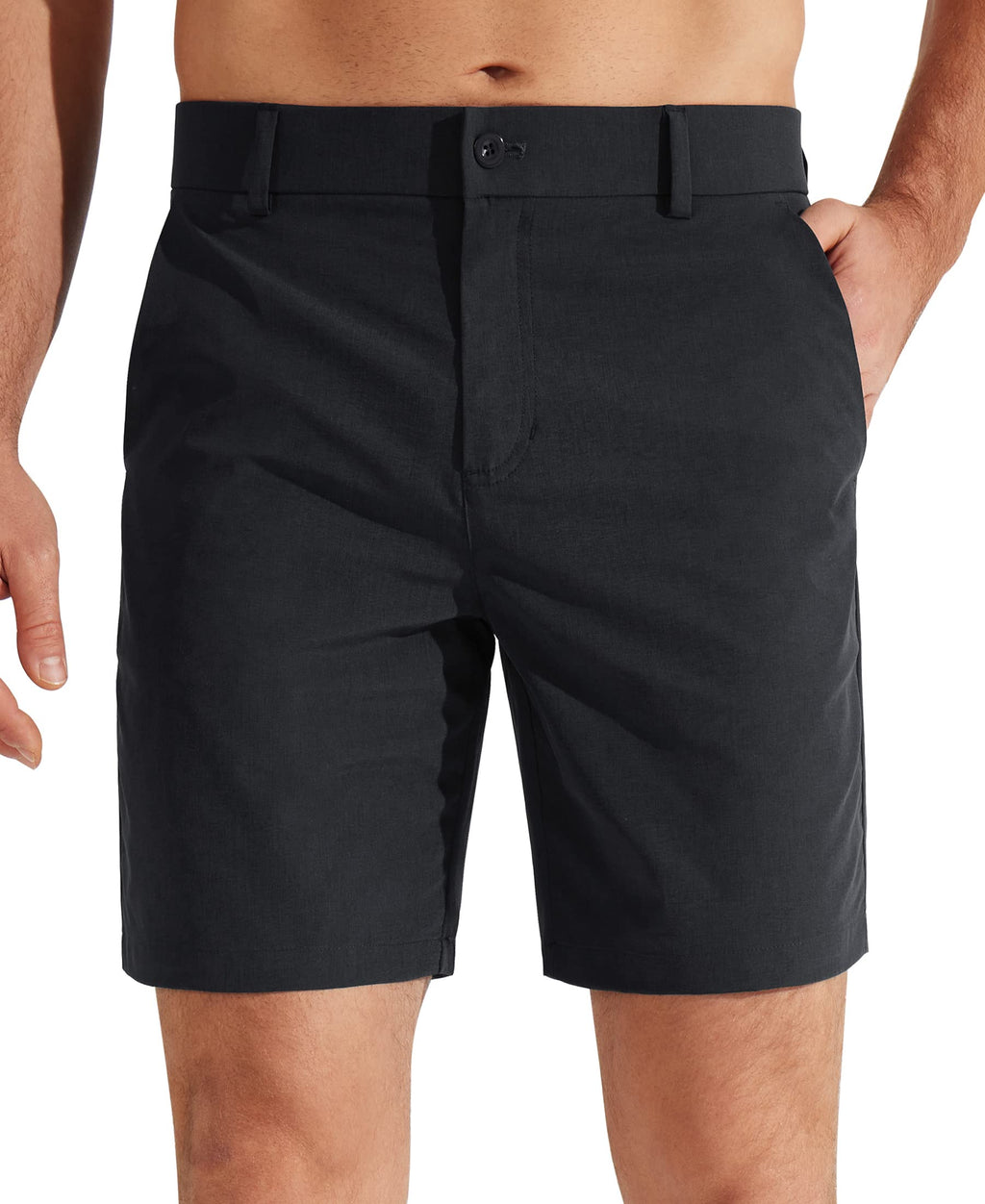Libin Mens Golf Shorts 7"/9" Work Dress Shorts Casual Flat Front Hybrid Short Lightweight Quick Dry Water Resistant