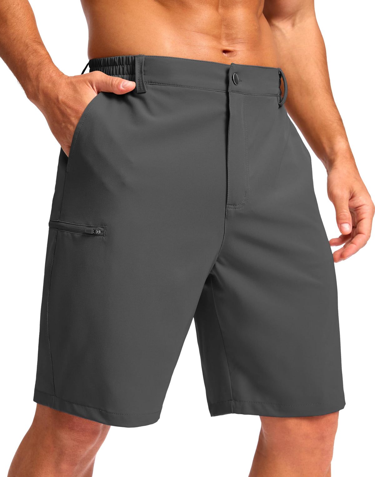 G Gradual Men's Casual Shorts 7"/ 9"/ 5" Lightweight 4 Pockets Stretch Quick-Dry Summer Shorts for Golf Work Hiking Trips