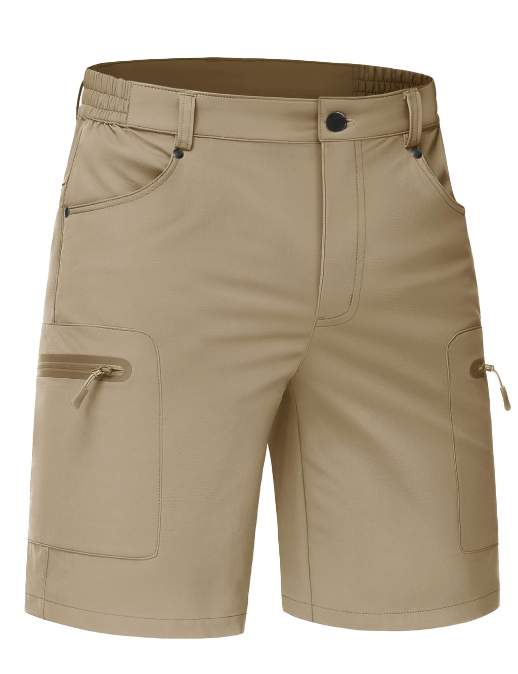 TACVASEN Men's Hiking Cargo Shorts 10" Quick Dry Lightweight Casual Summer Work Golf Shorts with 5 Pockets