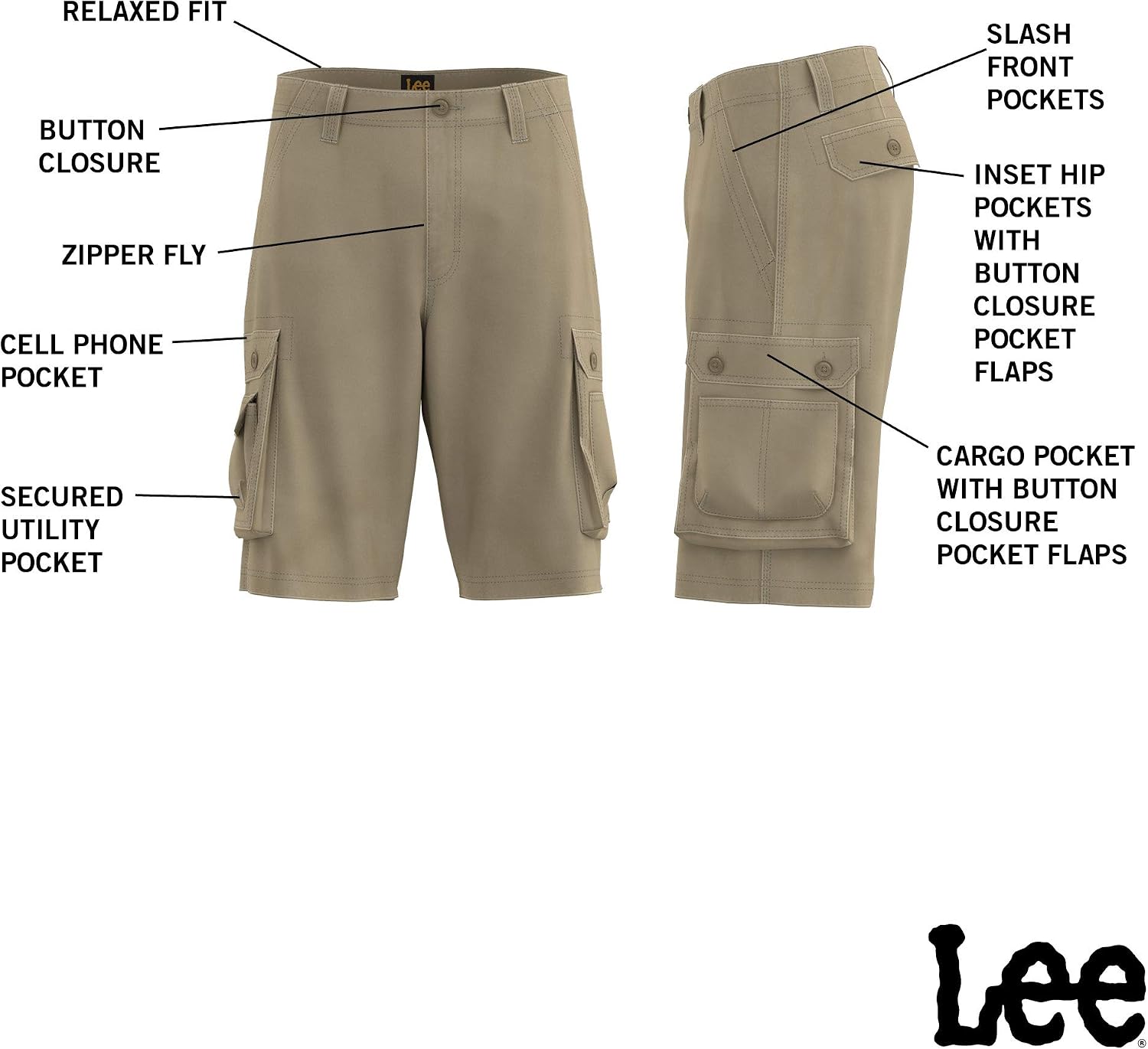 Men's Dungarees New Belted Wyoming Cargo Short