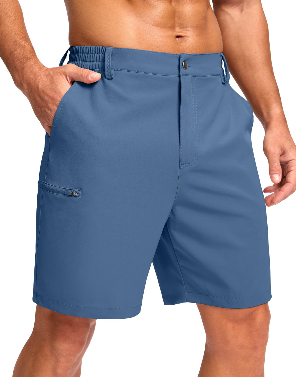 G Gradual Men's Casual Shorts 7"/ 9"/ 5" Lightweight 4 Pockets Stretch Quick-Dry Summer Shorts for Golf Work Hiking Trips