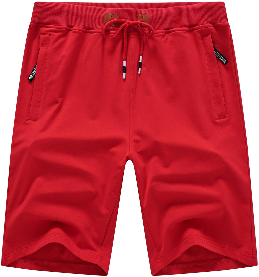 QPNGRP Mens Shorts Casual Drawstring Zipper Pockets Elastic Waist