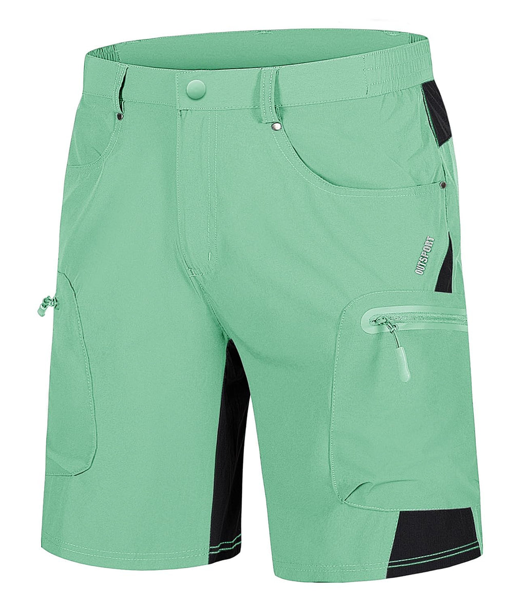 TACVASEN Men's Hiking Cargo Shorts 10" with Zipper Pockets Quick Dry Casual Stretch Golf Work Short Outdoor Summer