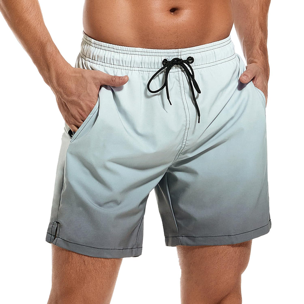 SILKWORLD Men's Swim Trunks Quick Dry Beach Shorts with Pockets | mesh lining, dry fast, adjustable waist, side pockets, comfort,well made,swimming,beach shorts, water sports,vacation trips