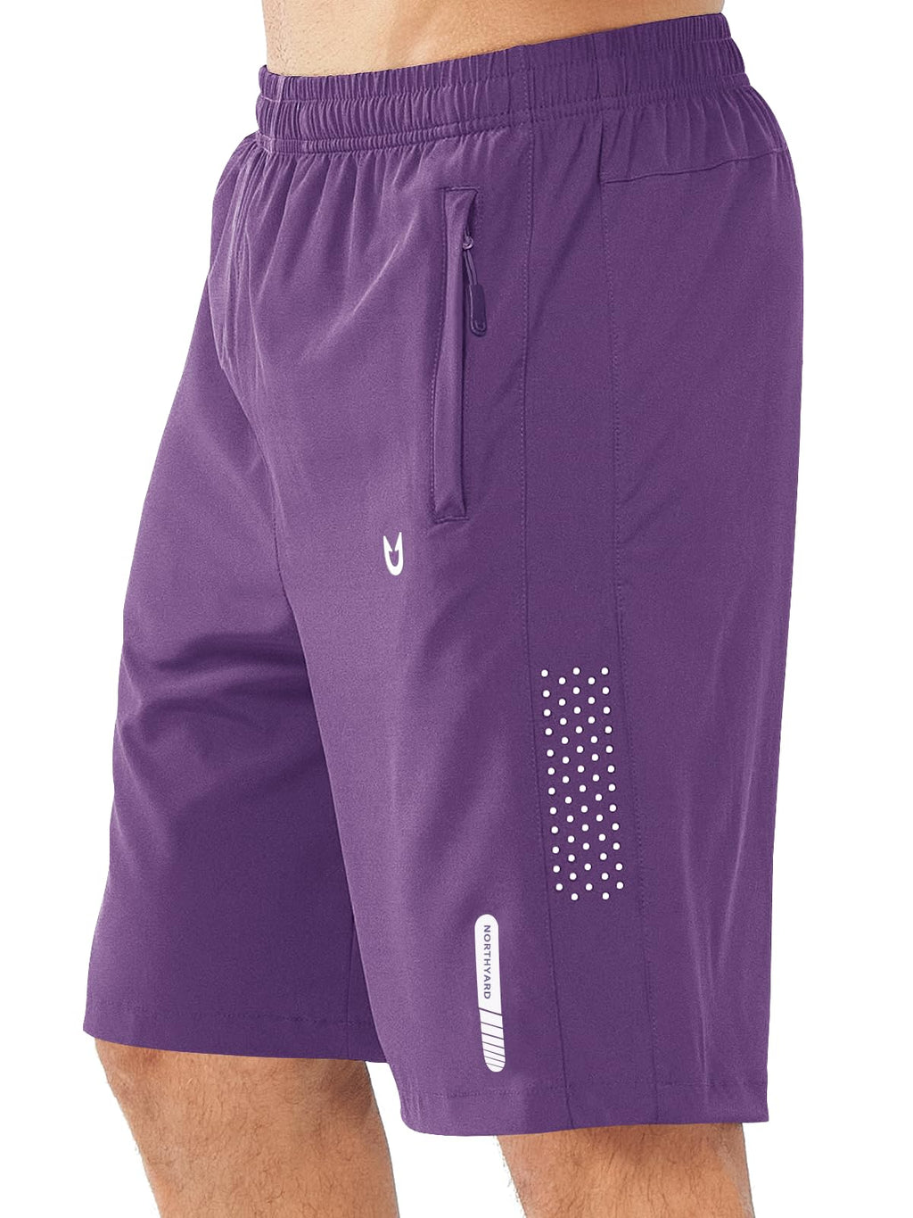 NORTHYARD Men's Athletic Running Shorts Gym Workout 7"/9"/5" Quick Dry Lightweight Sports Basketball Tennis 3 Zipper Pockets