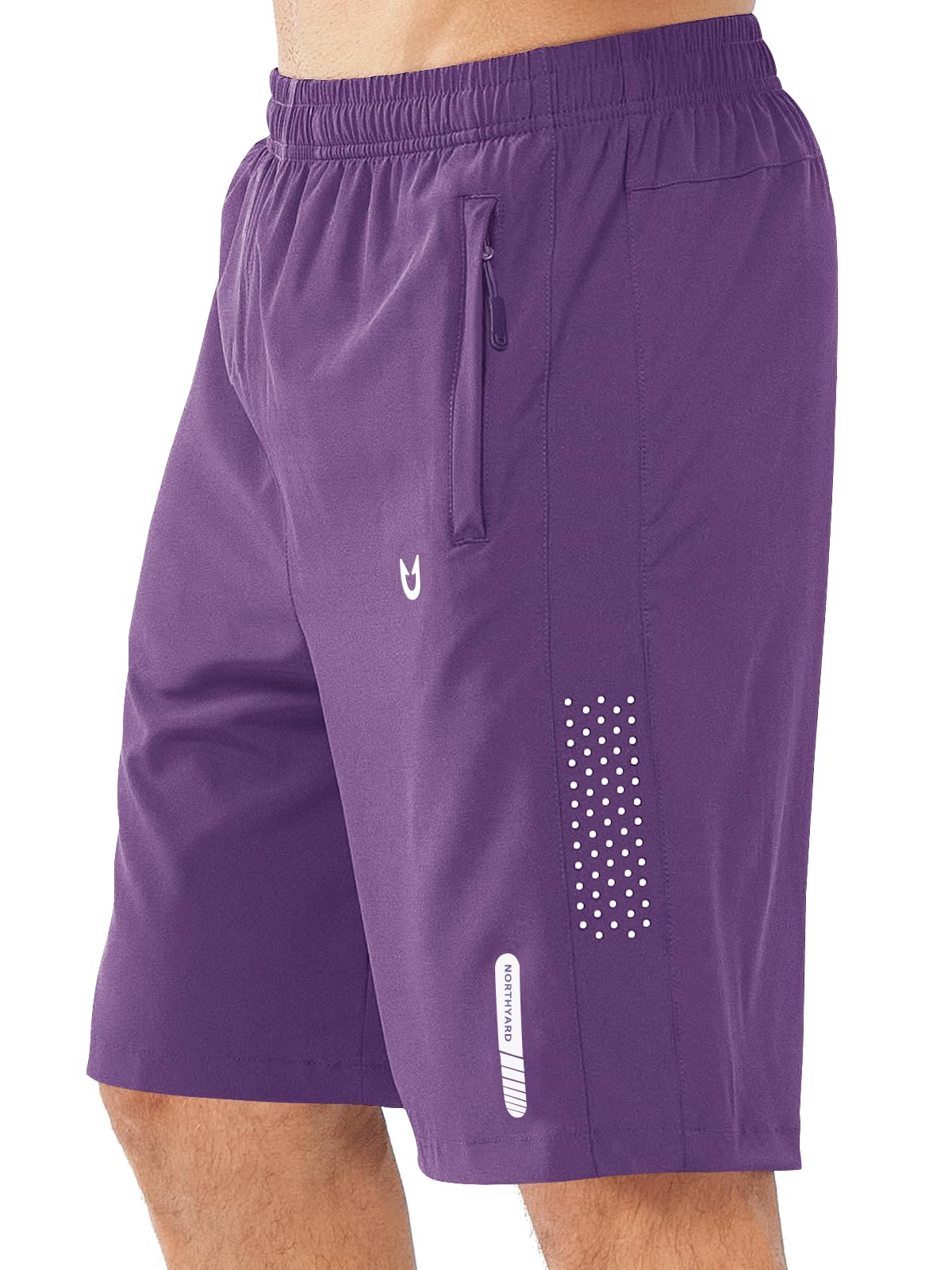 NORTHYARD Men's Athletic Running Shorts Gym Workout 7"/9"/5" Quick Dry Lightweight Sports Basketball Tennis 3 Zipper Pockets