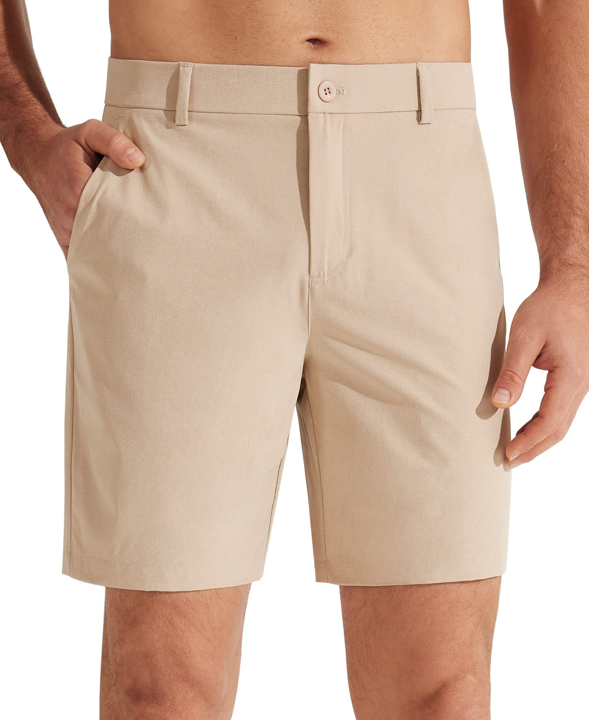 Libin Mens Golf Shorts 7"/9" Work Dress Shorts Casual Flat Front Hybrid Short Lightweight Quick Dry Water Resistant