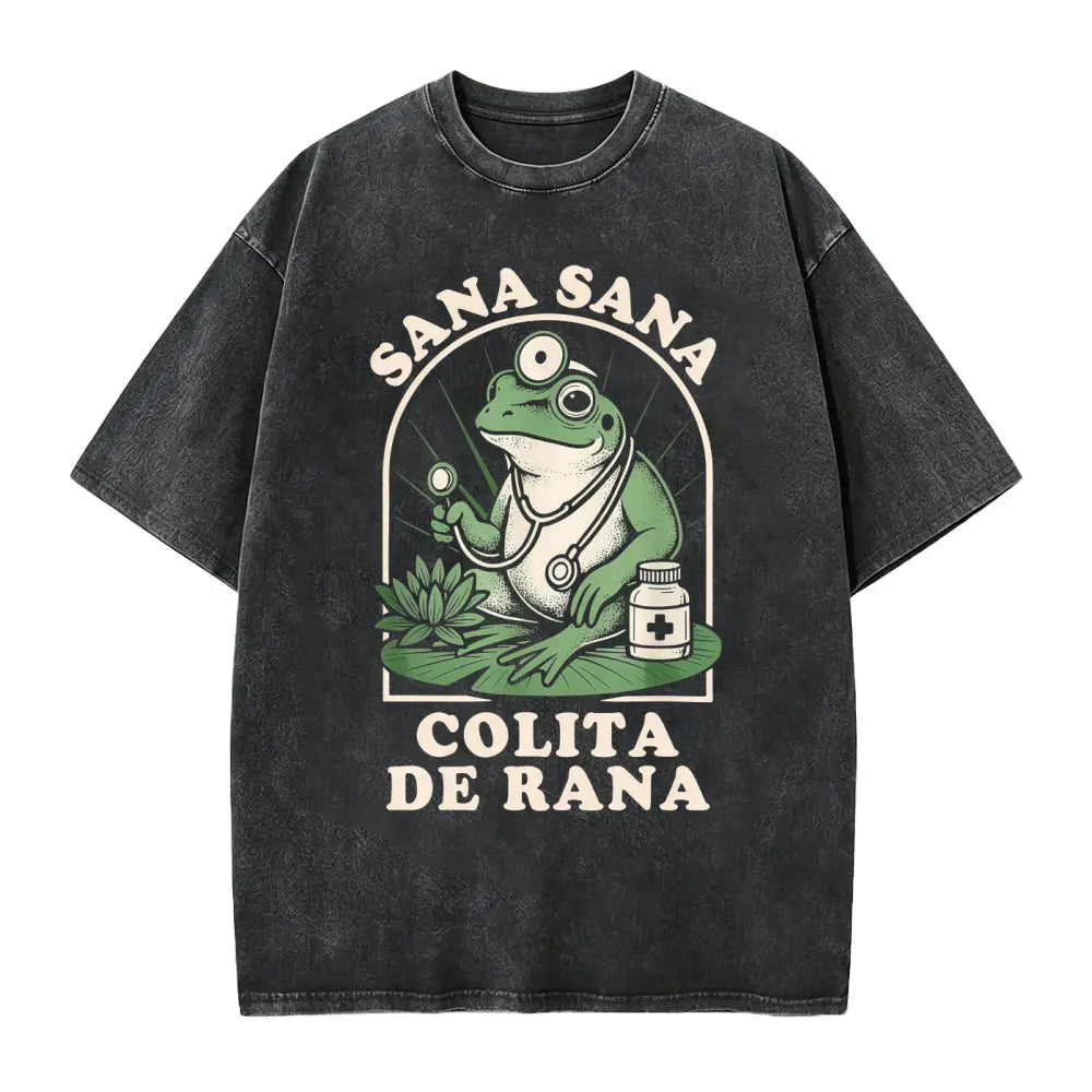 Sana Sana Colita De Rana T-shirt, Sana Sana T-shirt, Mexican Mom Gift, Funny Latina Shirt, Enfermera Latina Shirt, Funny Mexican Frog Shirt